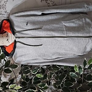 Lacoste Gray Heathered Zip up Hoodie Large